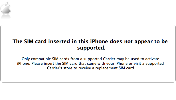 sim not supported iphone bypass